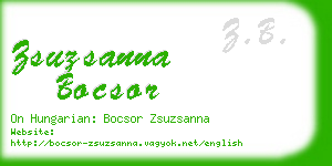 zsuzsanna bocsor business card